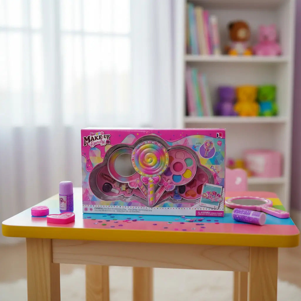 Set De Maquillaje En Estuche Paleta 6 Piezas Candy Toys