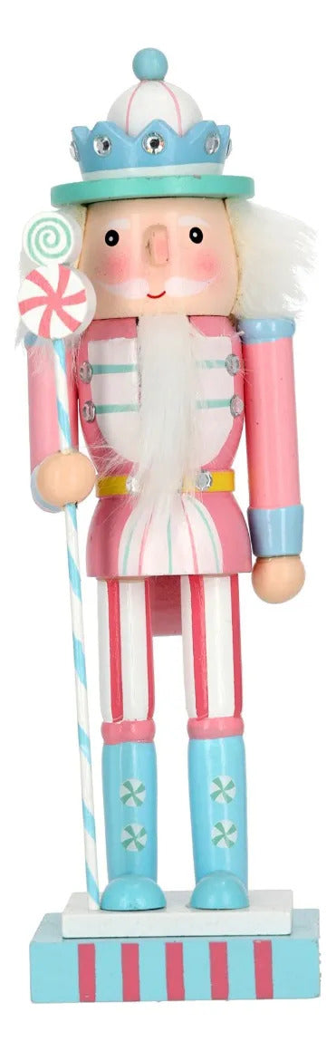 Figura Cascanueces Lluvia Candy Land Colores Pastel 28 Cm