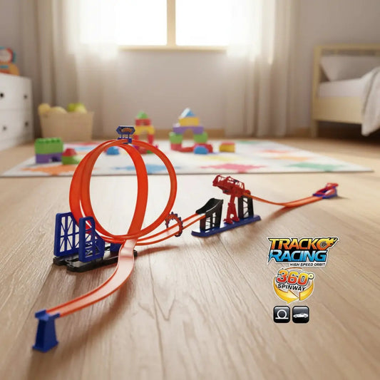 Pista Armable De Autos Con Robot Rampa Track Racing