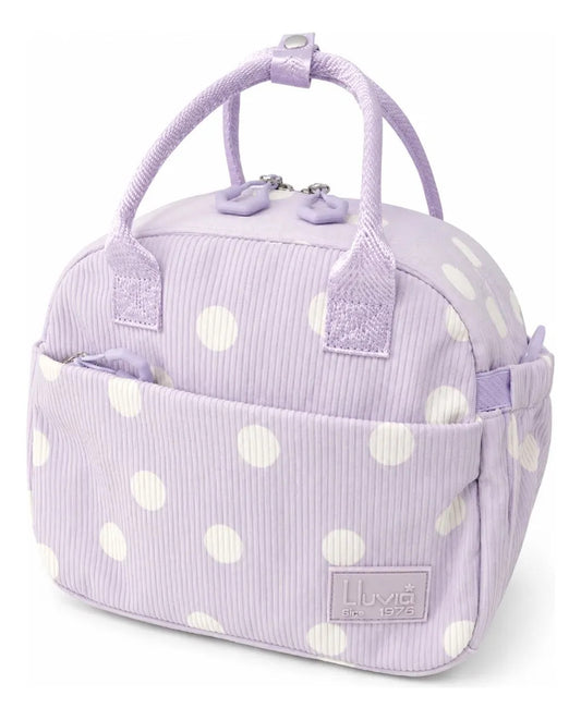 Lonchera Lluvia Color Lila Con Diseño De Polka Dots