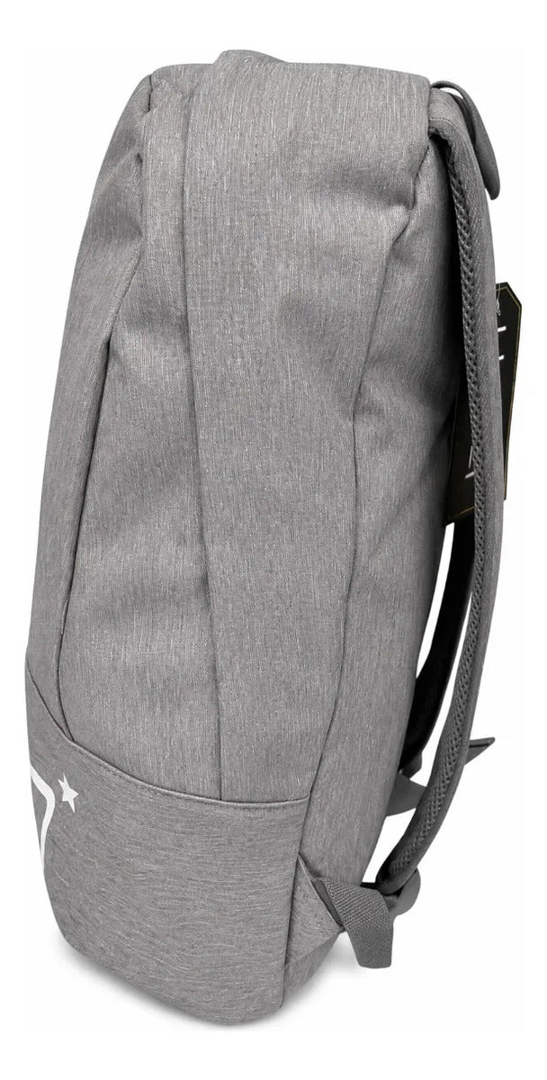 Mochila Universitaria Lluvia Gris Con 2 Compartimientos