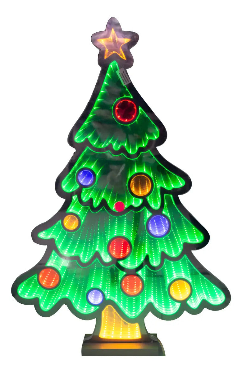 Luz Infinita Árbol Navideño 65x45x2 Cm 393 Luces