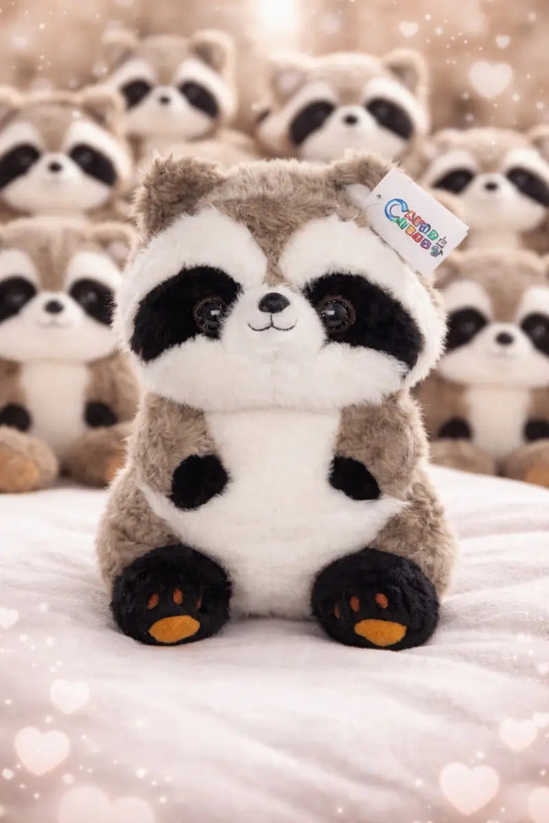 Peluche De Mapache Tierno Mediano 32×29×22 Cm Candy Toys