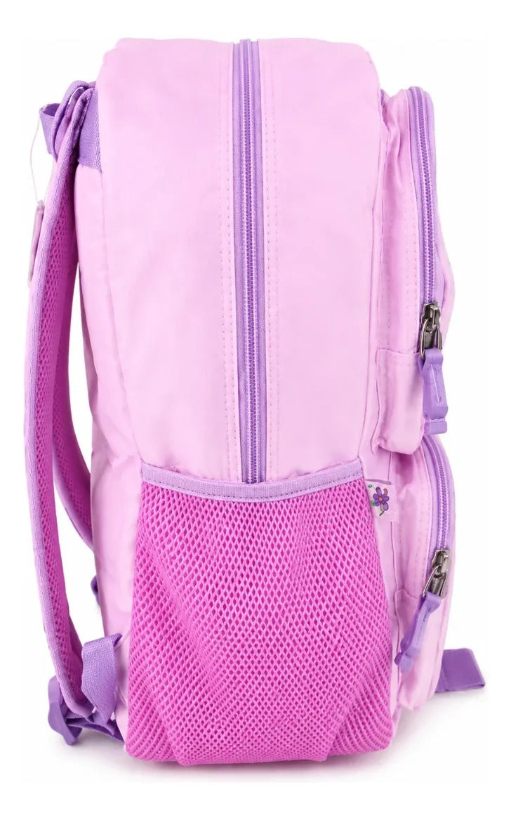 Mochila Chenson Happy Girl Con 5 Compartimientos Rosa