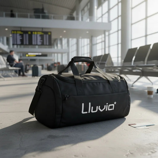 Maleta Sport Lluvia Negro Con Blanco De Viaje Amplia