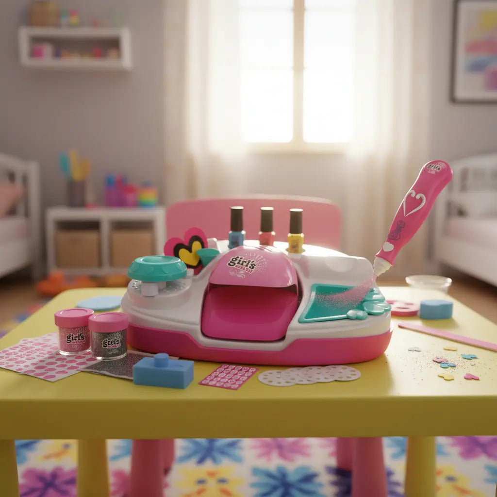 Máquina De Uñas Candy Toys Con 18 Accesorios