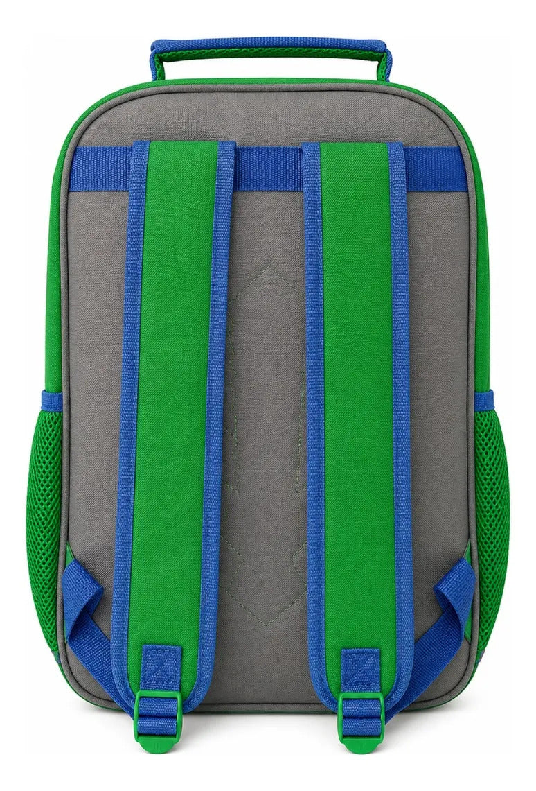 Mochila Escolar Minecraft Ruz Con Steve Alex Y Zombie