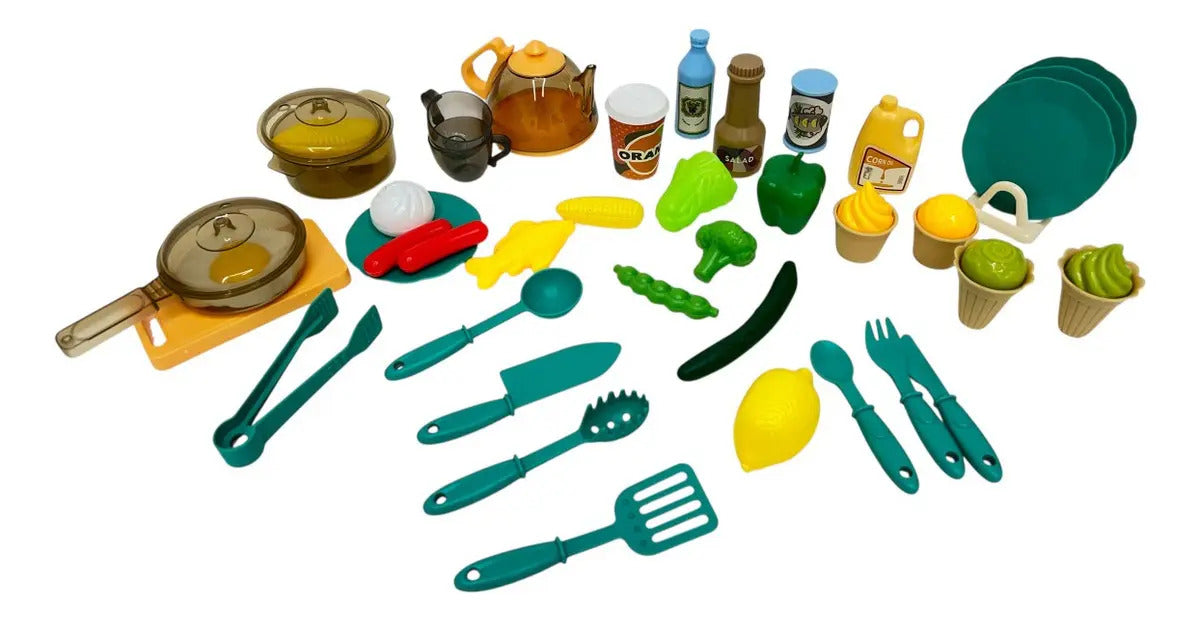 Cocina Marca Candy Toys  Con Luces Y Sonidos 52 Piezas
