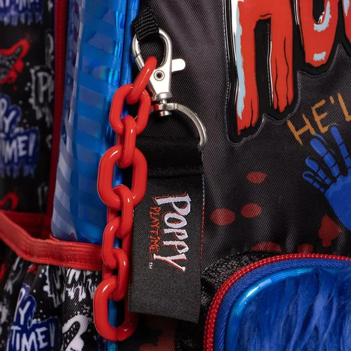 Mochila Poppy Playtime Primaria Backpack 185776 Color Azul Diseño De La Tela Liso