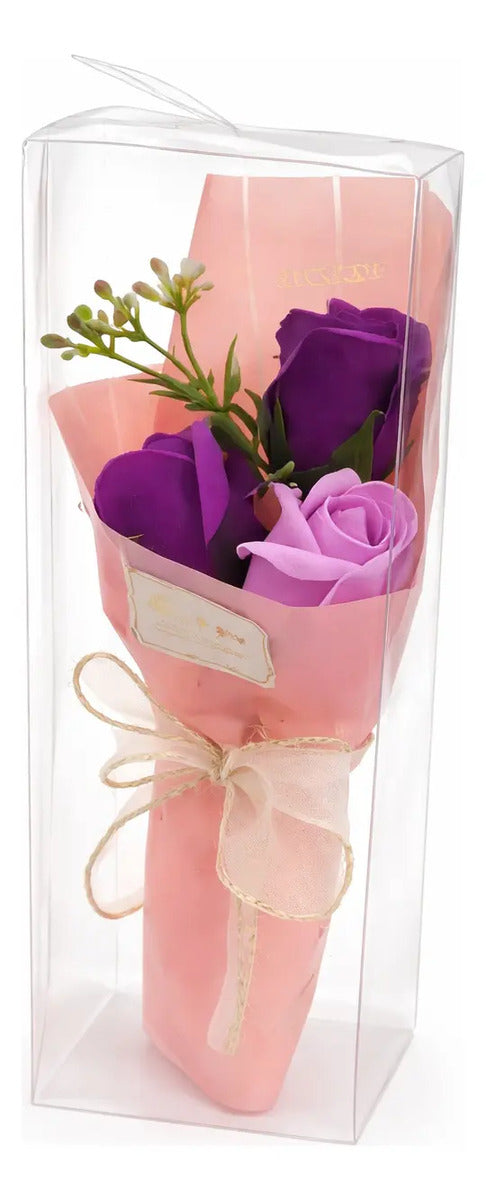 Detalle Romántico Con 3 Rosas Infinitas Surimax