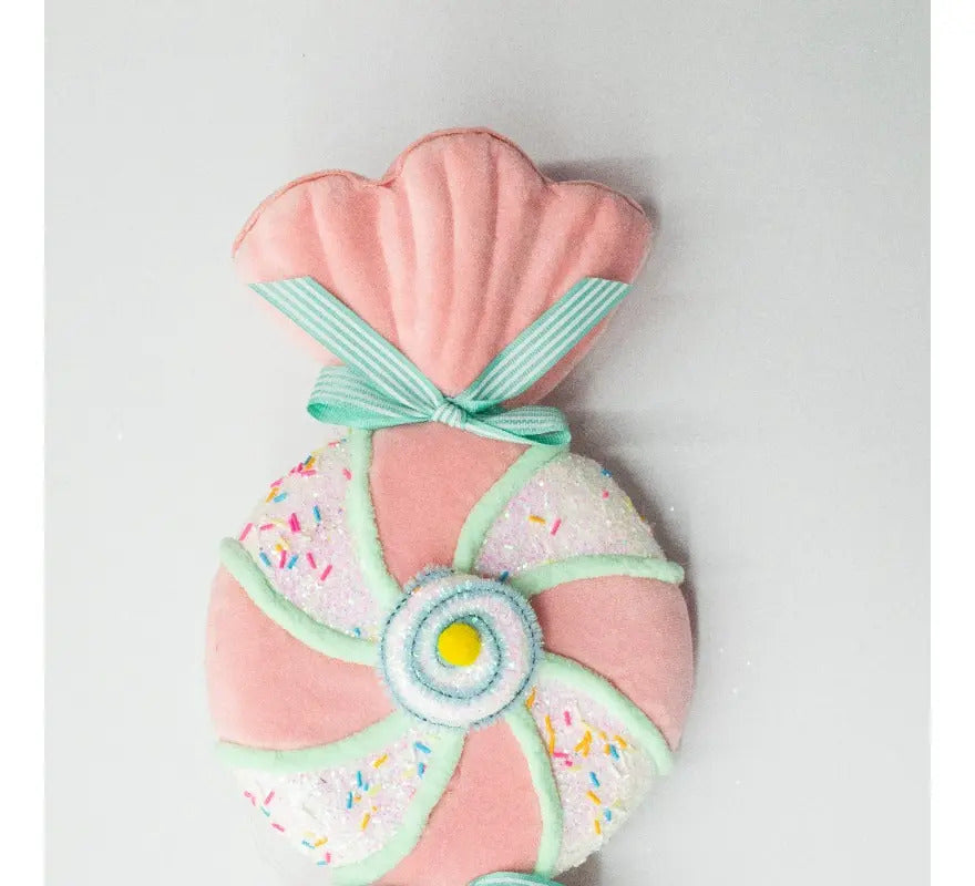 Figura Caramelo Navideño Candy Land Para Árbol 32x4x18
