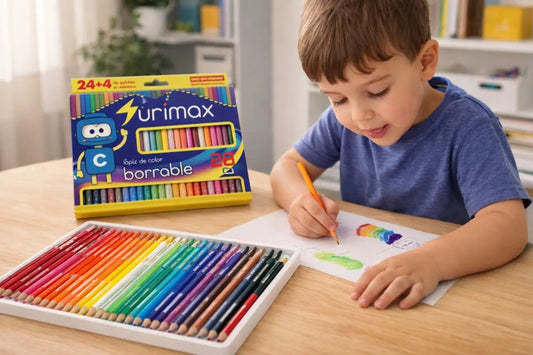Lápices De Colores Borrables Triangulables 28 Piezas Surimax