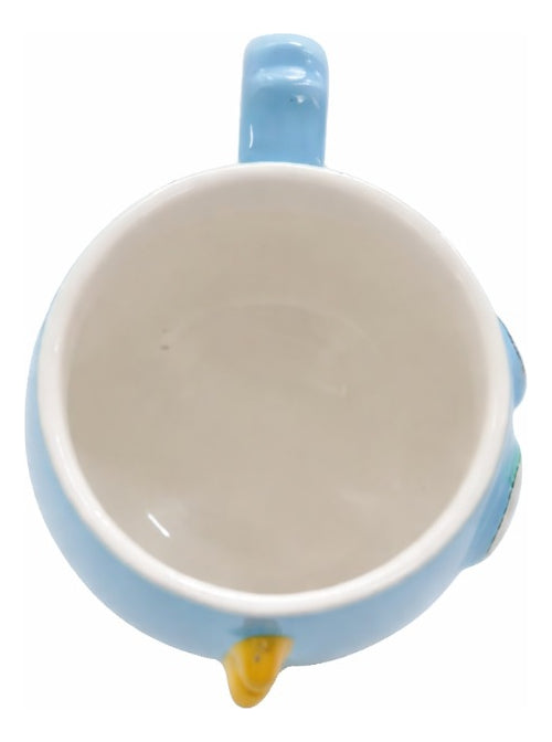 Taza Colorida Kawaii Monstruos Con Tapa Incluida 400 Ml