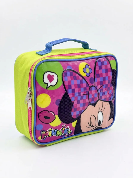 Lonchera Térmica Infantil Ruz Minnie Mouse Amarillo Neón
