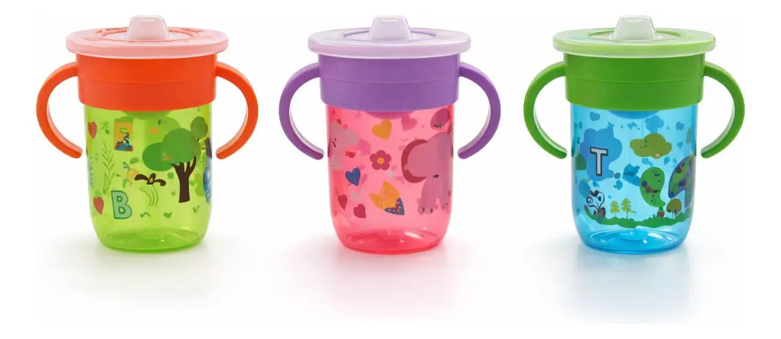 Vaso Antiderrame 250 Ml Entrenador Para Bebé Bpa Free