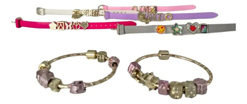 Set De Bisutería 2 En 1 Pulseras Y Pandoras Candy Toys