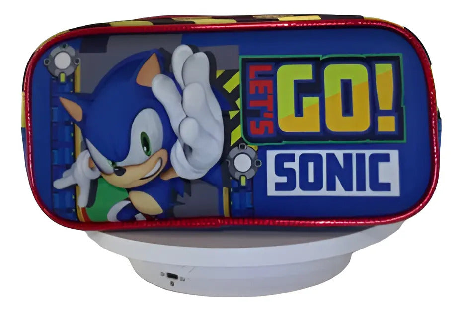 Kit Mochila Primaria Sonic Ruz Azul