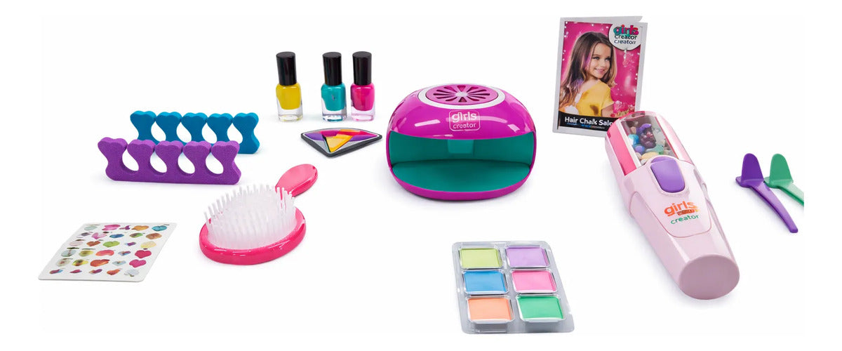 Set De Uñas Con Lampara Y Mechas Candy Toys 18 Piezas