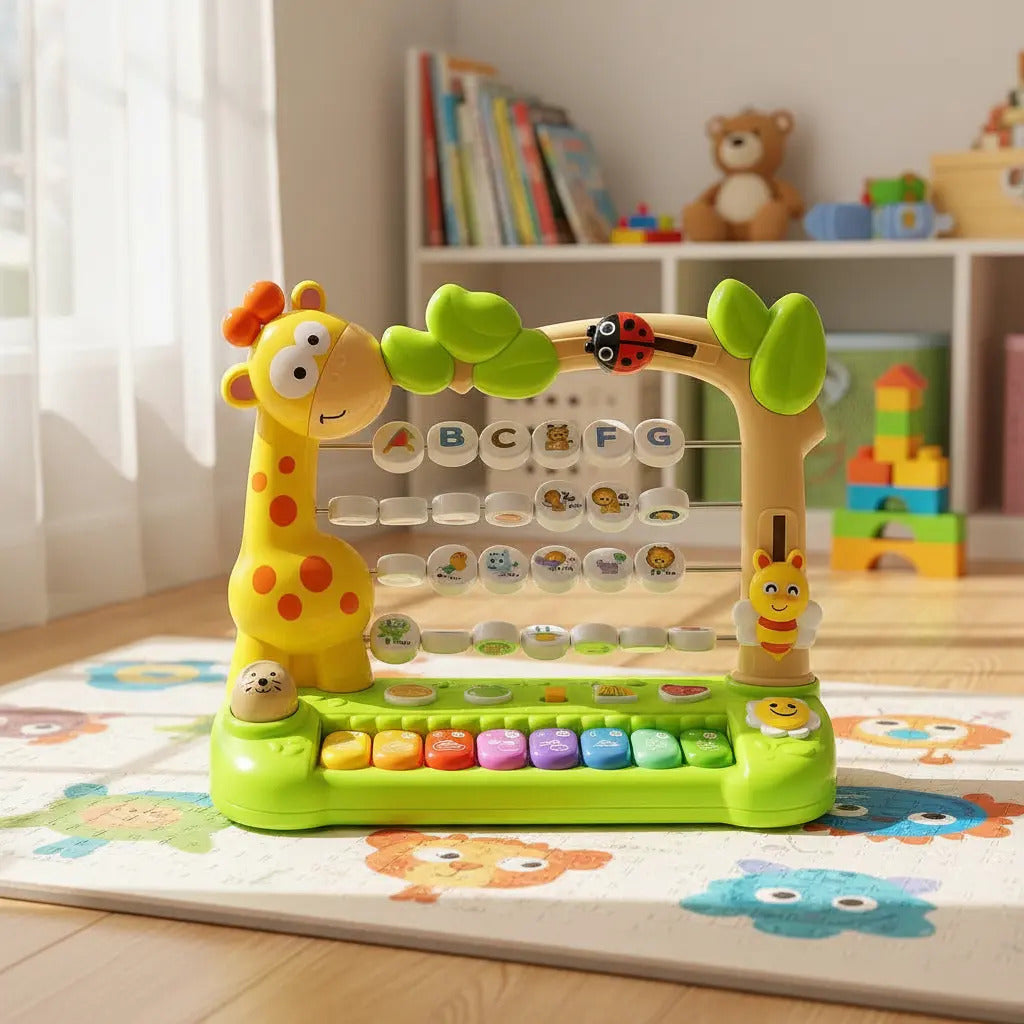Juguete Educativo Jirafa Con Piano,con Luz Marca Candy Toys