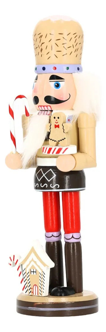 Cascanueces Navideño lluvia Chef Dulces y Caramelos 25 Cm