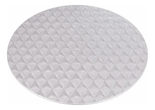 Manteles De Mesa Redondos Metálicos 6 Piezas Dos Colores