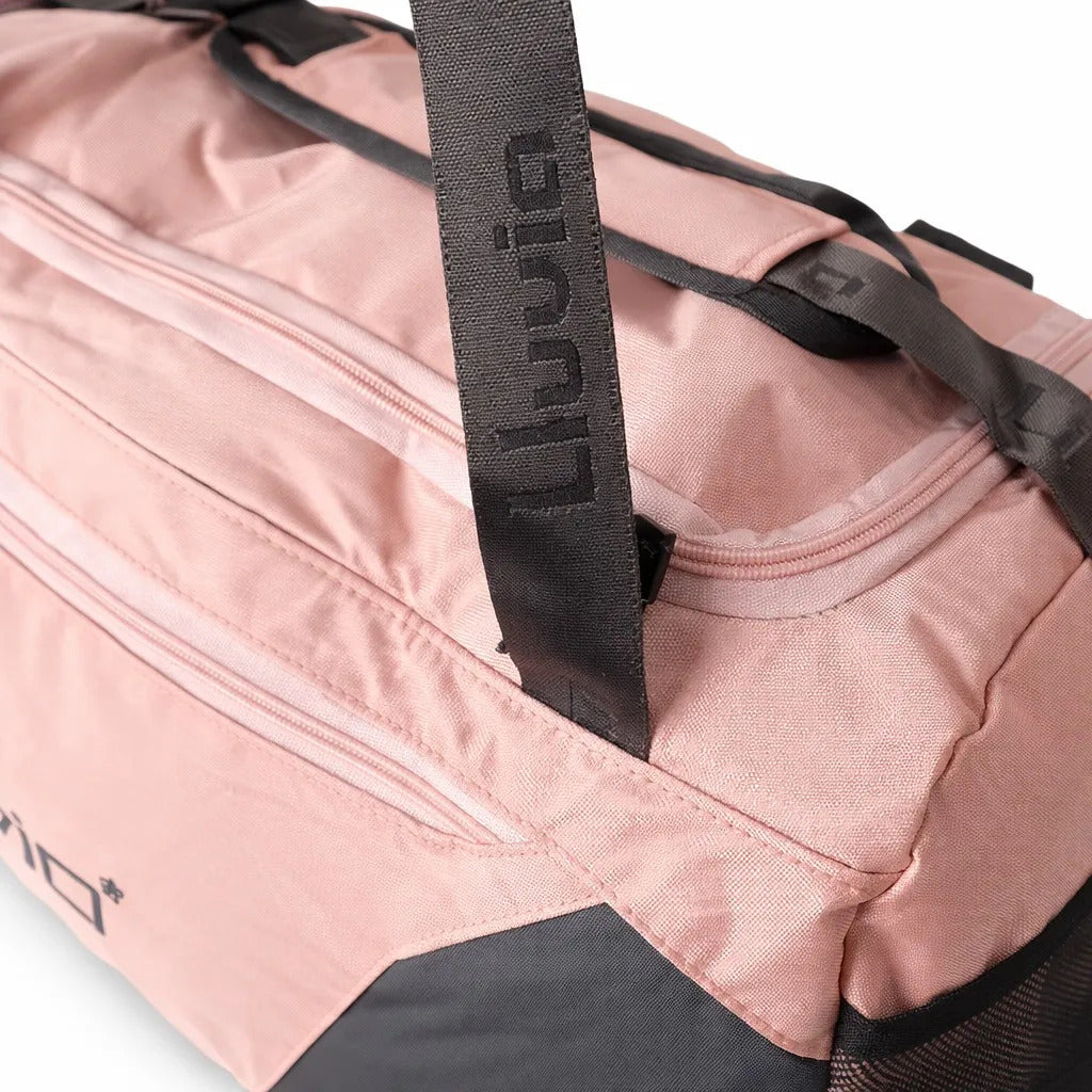 Maleta Deportiva Lluvia Durazno Gris Amplia Para Viaje