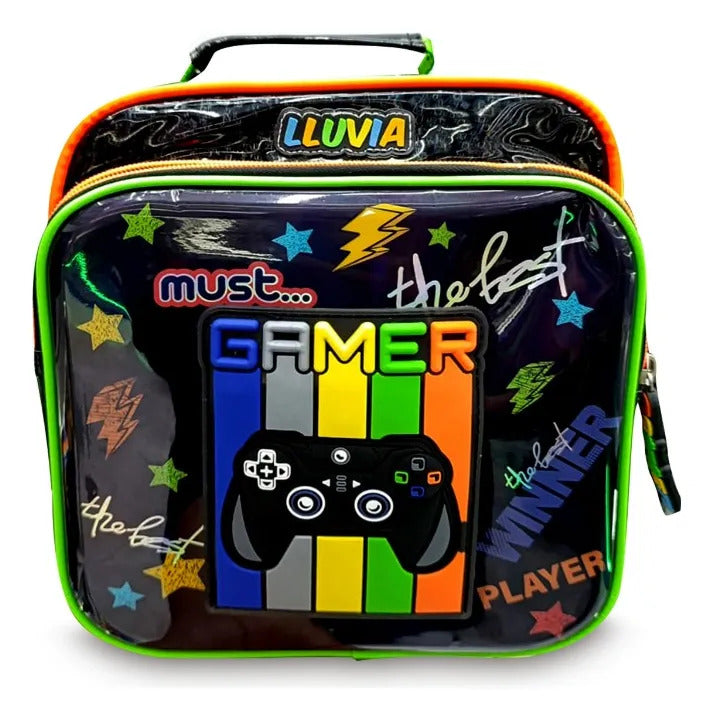 Set Escolar Lluvia Negro 3 Pzas Control Videojuegos