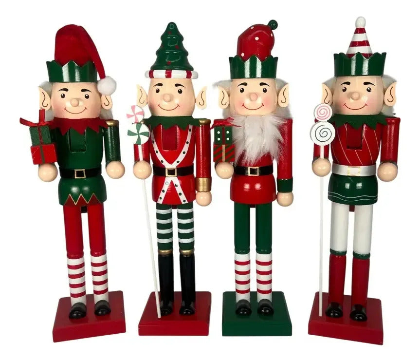 Cascanueces Duende Navideño Decorativo Lluvia 38 Cm 1 Pieza