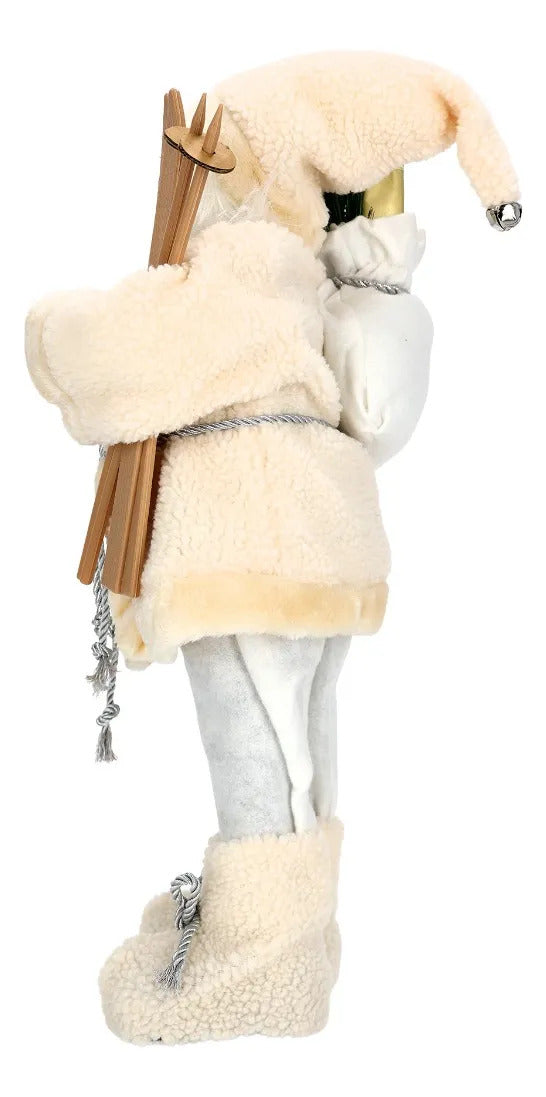 Santa Claus Lluvia Invernal Crema Estilo Nórdico 60 cm
