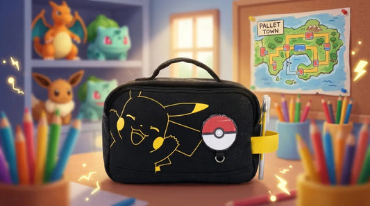 Lapicera Escolar Yadatex Pokémon Negra Satinada