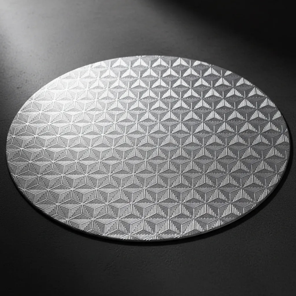 Manteles De Mesa Redondos Metálicos 6 Piezas Dos Colores