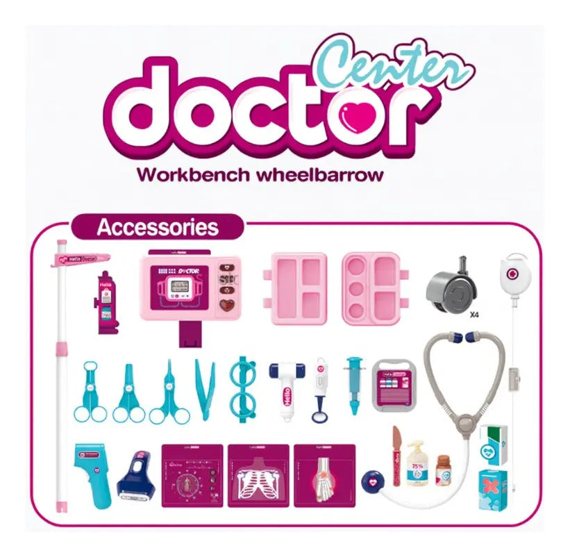 Set Médico Hello Doctor Center 37 Piezas Candy Toys