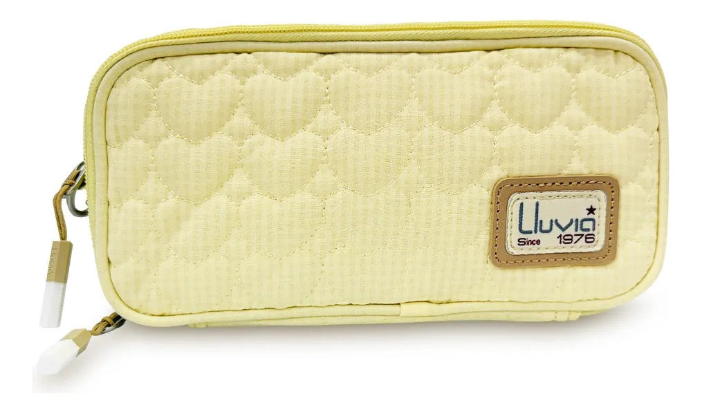Set Escolar Lluvia Amarillo con Diseño de Corazones