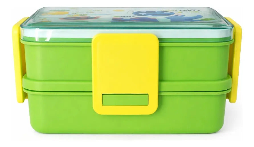 Tupper Lunch Box Lluvia 500 Ml Con Contenedor Para Yogurt