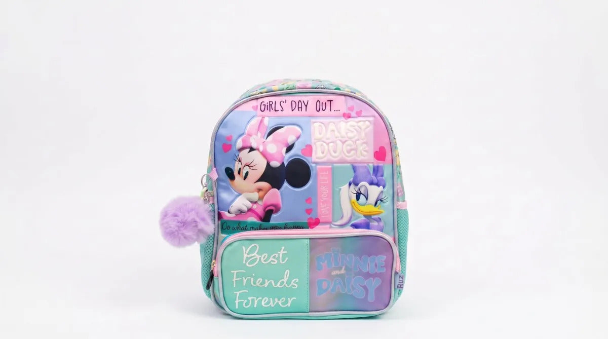 Mochila Kinder Ruz Minnie Mouse Daisy Duck Colores Pastel
