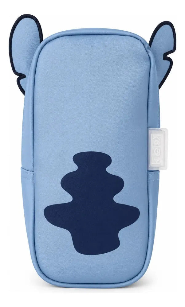 Lapicera Escolar Yadatex Stitch 3d Azul Con Bolsillo Frontal