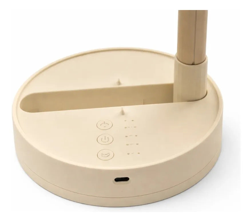 Ventilador De Mesa F46d Oscilante Recargable Con Usb