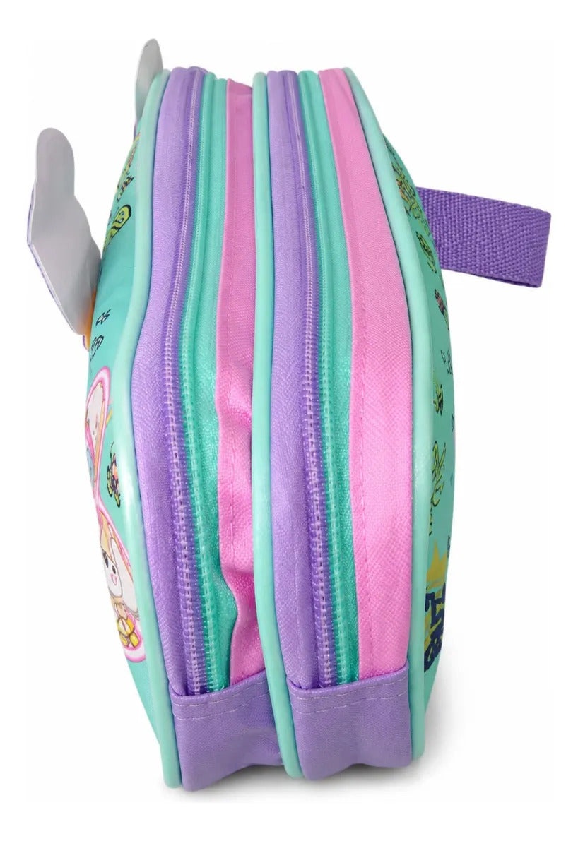 Lapicera Escolar Ruz Stitch Y Angel Doble Compartimento