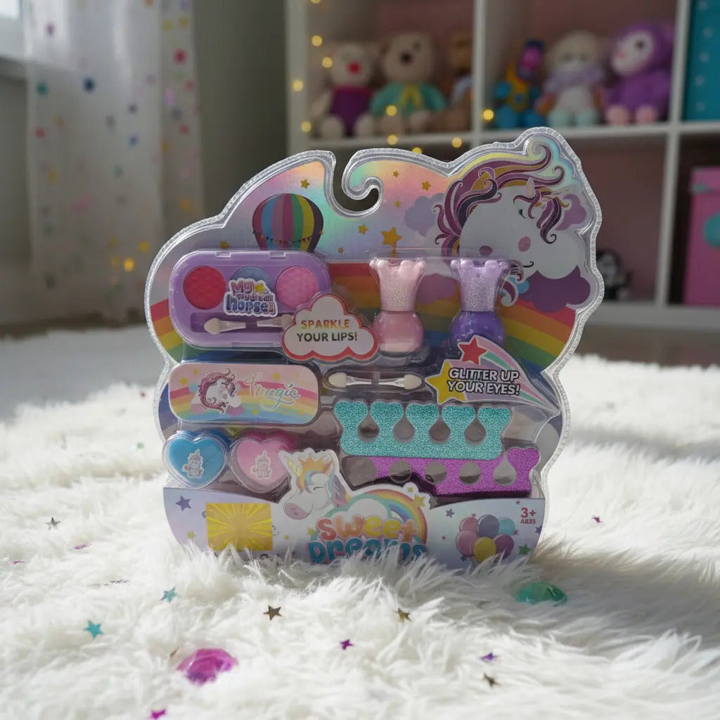 Kit De Maquillaje Para Niñas Unicornio Mágico Candy Toys