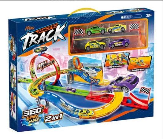 Pista Max Racing Track 360 De 24 Piezas Fricción Candy Toys