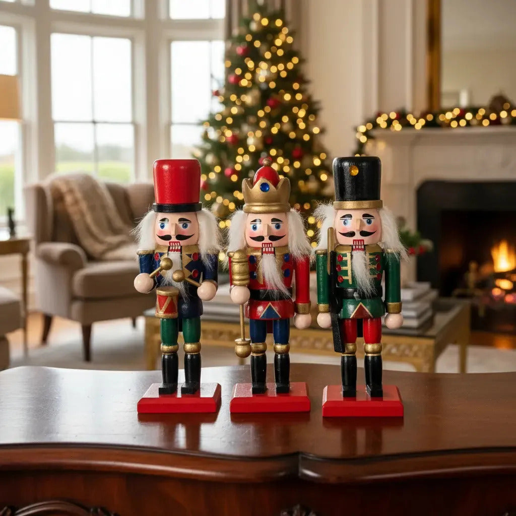 Cascanueces Guardianes De La Navidad Soldados 6 Piezas 8x2x3
