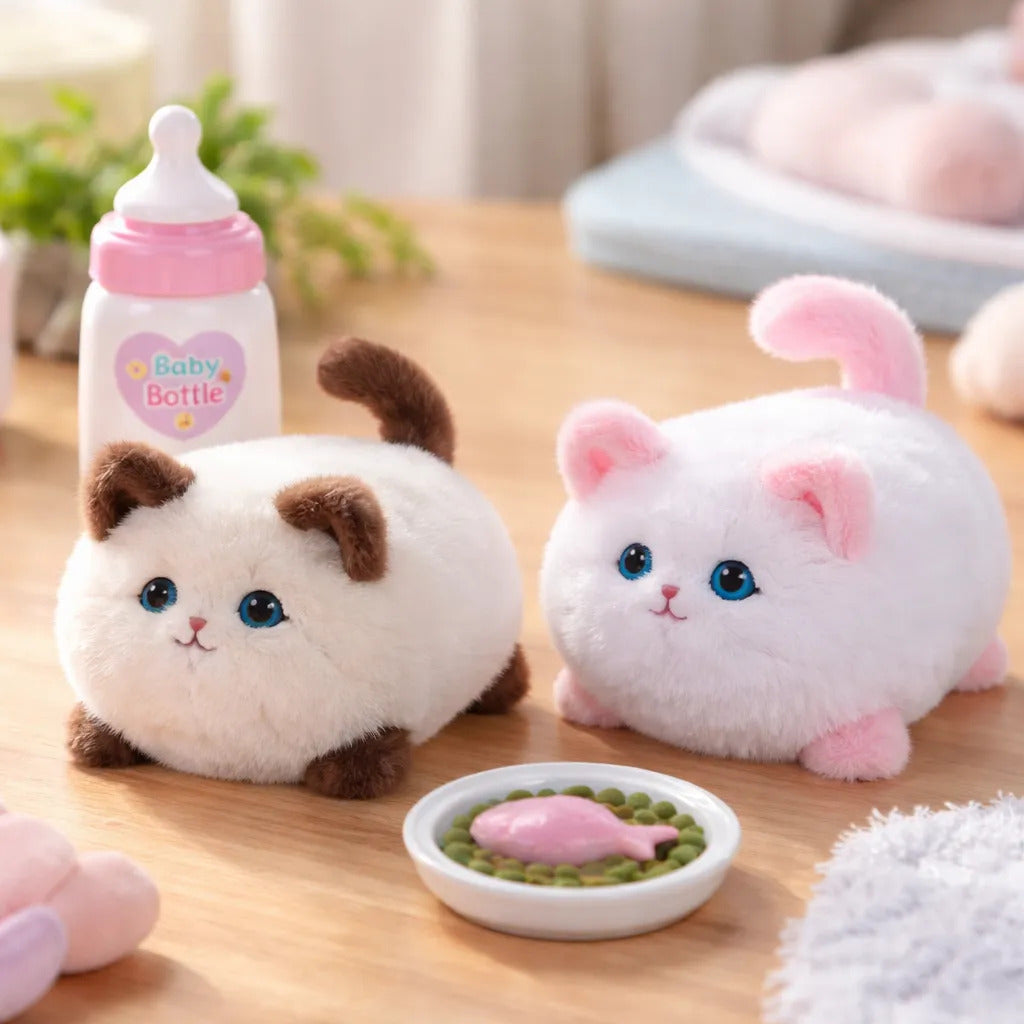 Peluche Gato Candy Toys Con Maullido Y Detección De Biberón