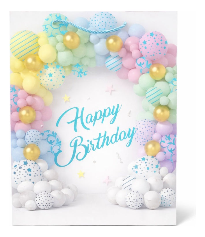 Bolsas De Regalo Una Docena Globos Con Letras Metálicas