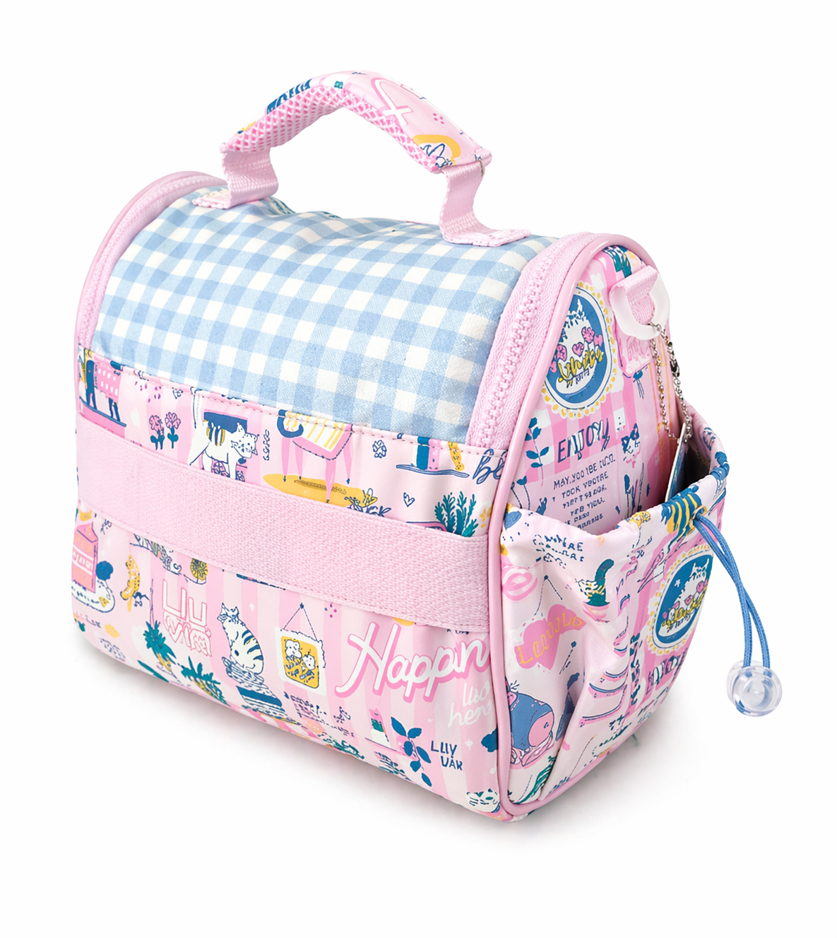 Set Escolar Tres Piezas Lluvia Diseño Boutique Floral Rosa
