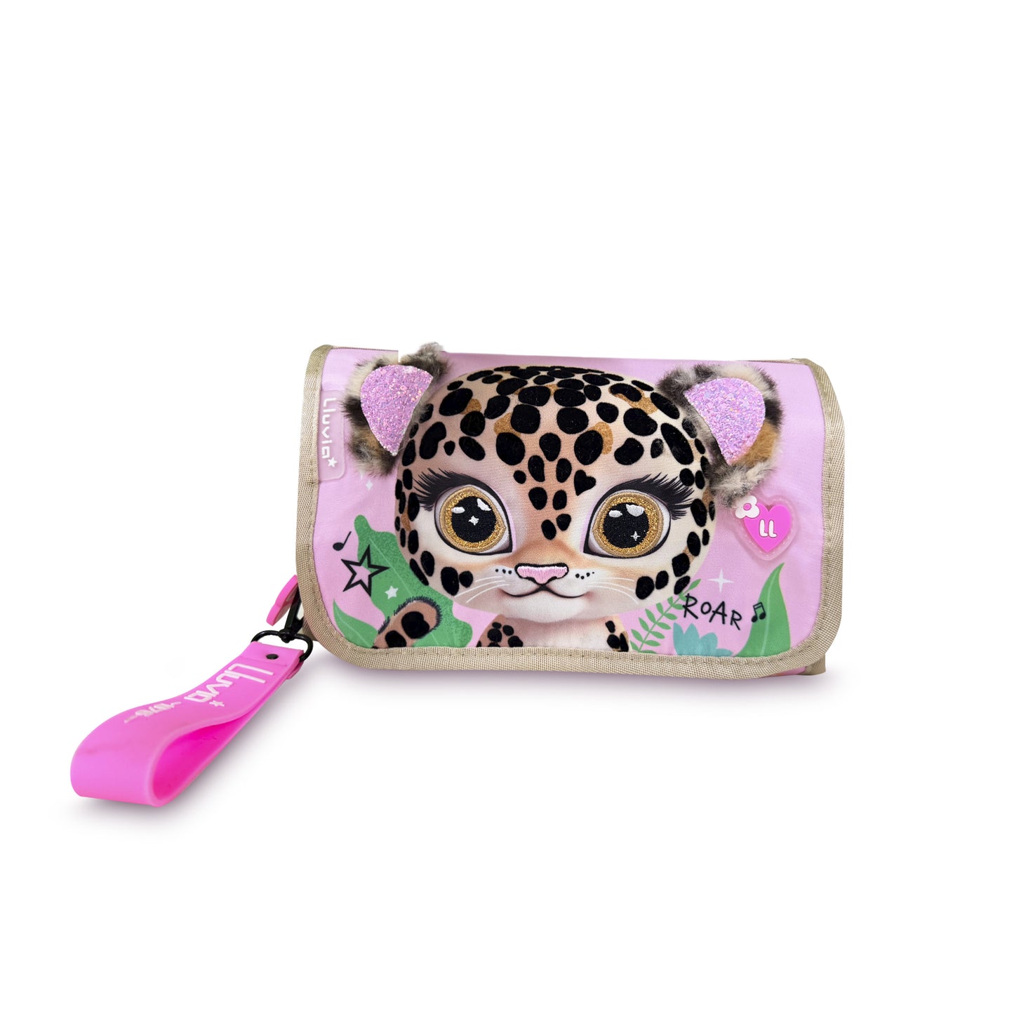 Set Escolar LLUVIA Dorado 3 Piezas Cachorro Leopardo