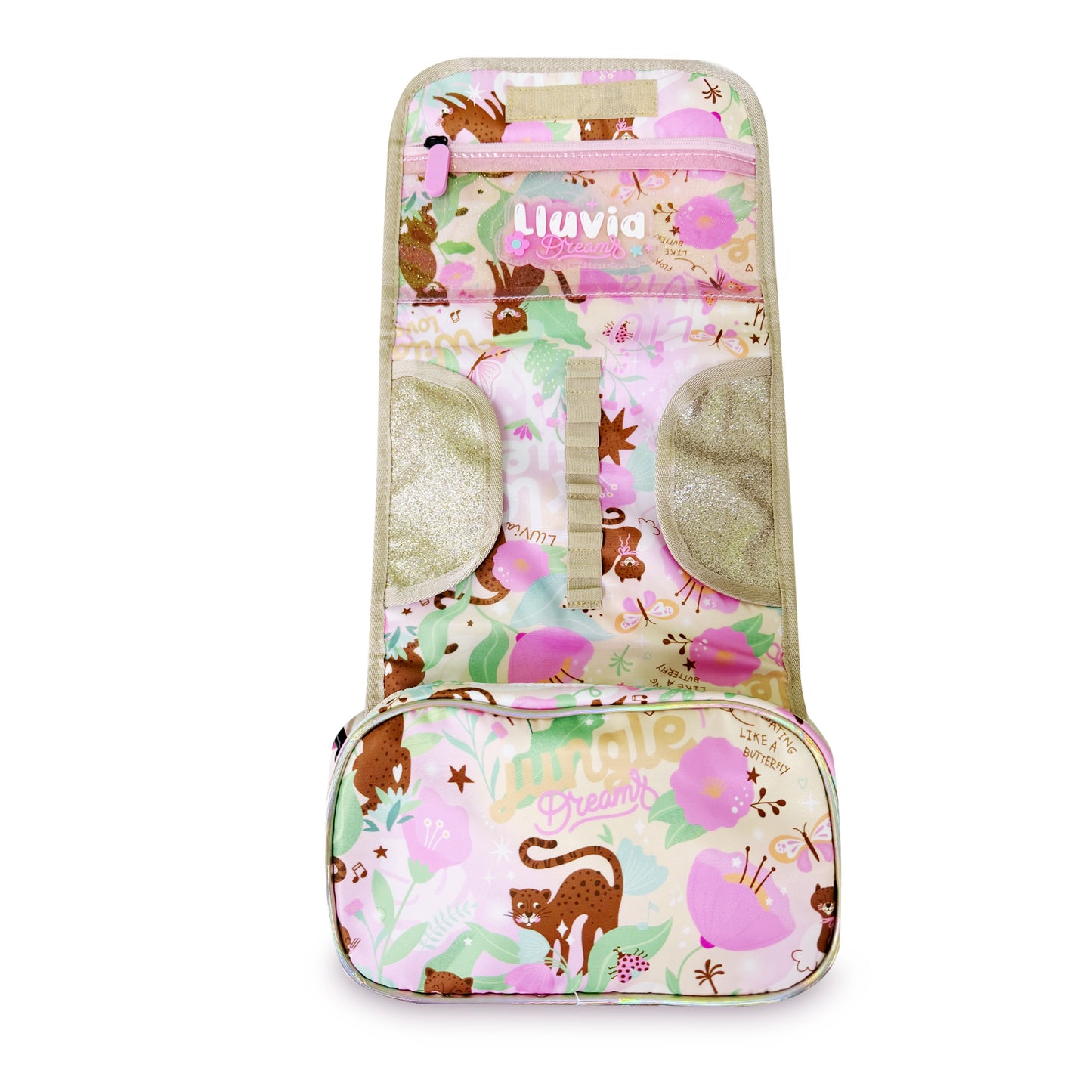 Set Escolar LLUVIA Dorado 3 Piezas Cachorro Leopardo