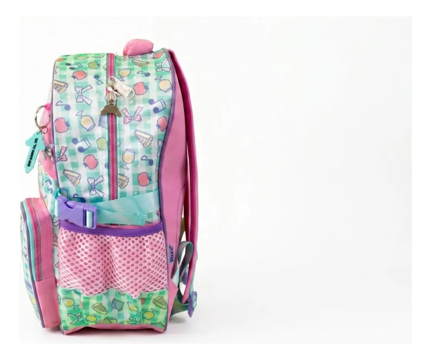 Mochila Primaria Ruz Cinnamoroll Rosa, Verde Menta Y Lila