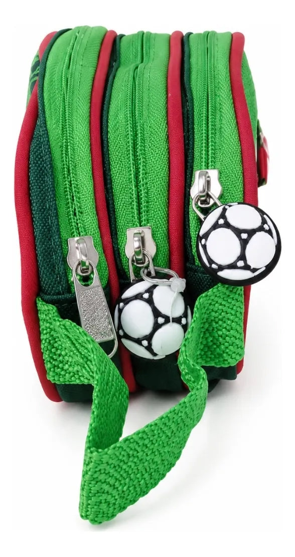 Lapicera Ruz Fifa Tres Compartimientos Mascota Oficial Verde