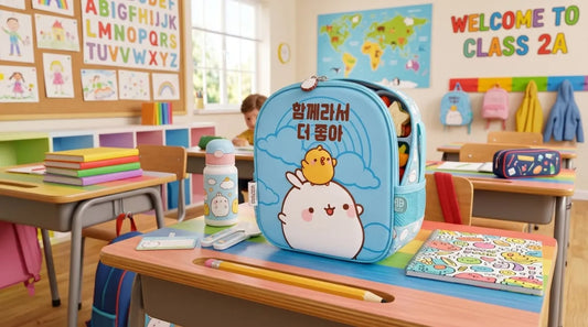 Lonchera American Bags Molang Y Piu Piu Color Turquesa