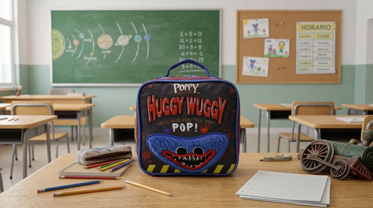 Lonchera Escolar Ruz Huggy Wuggy Poppy Playtime Color Azul